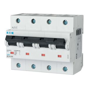 installatieautomaat (MCB) AZ C-karakteristiek 63A 4-polig 25kA