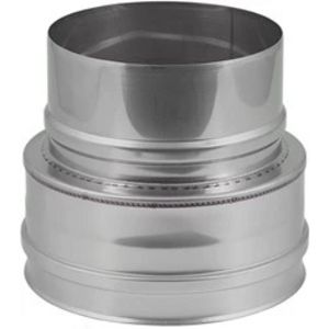Enkelwandig Ø100mm verloop plat I316L (D0,5)