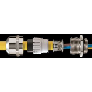 EMC-wartel, messing vernikkeld M12x1,5 doorlaat 3-7mm scherm 5mm (EMSKV12EMV-Z) VVE=50