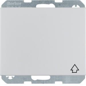 Wandcontactdoos RA aanraakveilig kd berker K.1/K.5 aluminium