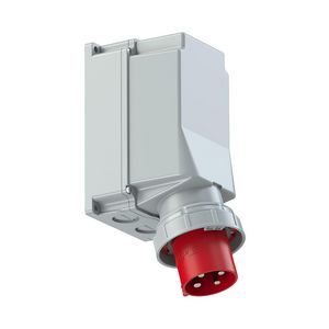 Toestelcontactdoos CEE 125A 4p 400V 6h rood IP67