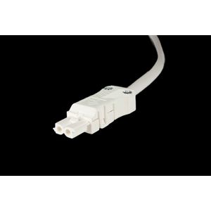 Aansluitsnoer met stekkerdeel 200cm wit Eca (AC164 ALSS/2075 200) VVE=50