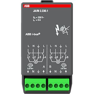 Jaloezie aktormodule KNX 2-voudig 2 x 230V AC (JA/M2.230.1)