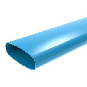 Lengte a 5mtr. kanaal ovaal (235x80mm) PVC luchtverdeelsysteem VENTIZA blauw