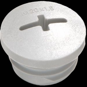 Blindstop kunststof M12x1,5 vlamvertragend (EVSF12LG) VVE=100