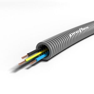 Rol a 100mtr. voorbedrade flexibele buis PREFLEX GY16 E VU 3G1,5 GGBLZ