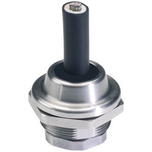 Wartel RVS tbv food-industrie M12, sealing en moer, temp -40 tot +120°C. (HGSM12-EPack)