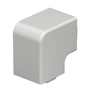 Deksel platte hoek 40x40mm polyvinylchlorid puur wit VVE=4