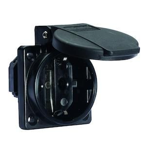 Toestelcd. ICD 16A 2P+Ra 230V IP54 50x50 Zw Ni BGV A2 VVE=20