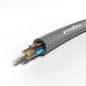 Rol a 100mtr. voorbedrade flexibele buis PREFLEX GY16 E VU 3G2,5 Std+2x1,5 ZRZW