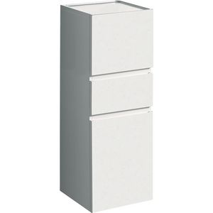 Renova Plan half hoge kast+2 deuren 1 la 39x105cm wit hooggl