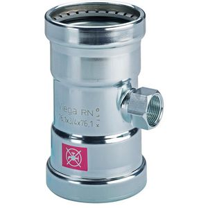 T-koppeling verlopend persaansluiting PRESTABO-XL 88,9x3/4"bn.x88,9mm1117.2XL