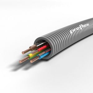Rol a 100mtr. voorbedrade flexibele buis PREFLEX GY20 E VU 3GStd+3x1,5 ZRZWR