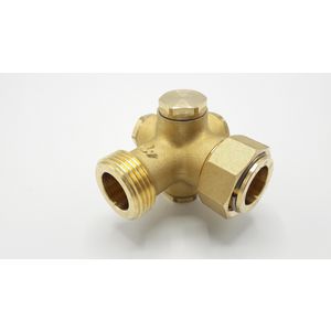 Aansluitknie 1" incl. wartel en 3x stop