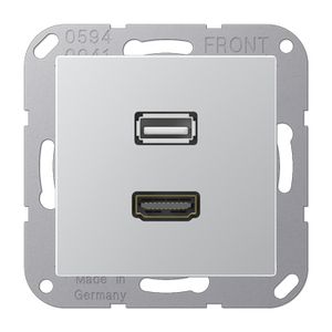 Afdekking A500 aluminium voor HDMI/USB