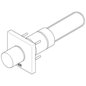 Bedieningselement inbouwmontage 140x95x90mm Messing geb