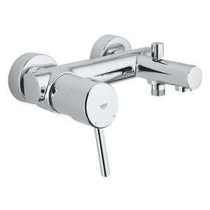Concetto badkraan chroom hoh 150mm incl. S-koppelingen