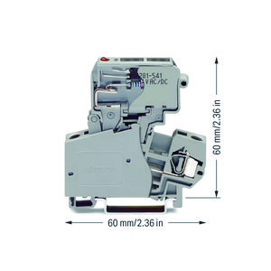 2-draads zekeringsklem zekeringh. 281-613/281-541 VVE=50