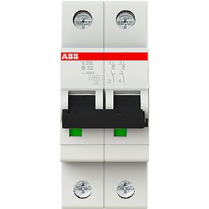 Installatieautomaat 6kA 2-polig B-karakteristiek 32A