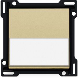 Afwerkingsset tekstveld enkelv. schakelaar/knop gold