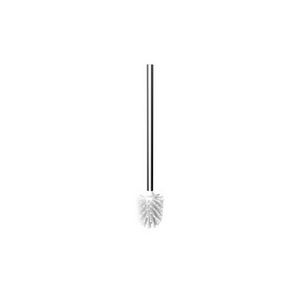 Borstelkop wit, borstelsteel chroom, (S2715)