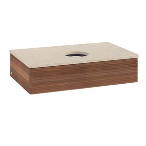 Wastafelonderkast Antao 800x190x500mm Warm Walnut L08113HM