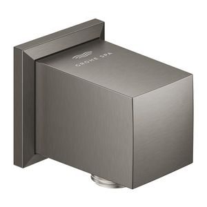 Allure brillliant wandaansluitbocht hard graphite geborsteld (mat donker grijs) (Spa colors coll.)
