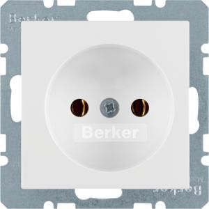 Wandcontactdoos 2P schroef berker Q.1/Q.3/Q.7 polarwit