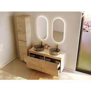 Counter Top+BC SPR-UP_46 120 2 60 +bowls Nature Oak