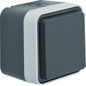 Wandcontactdoos 1-voudig KB+behuizing W.1 ECO grijs