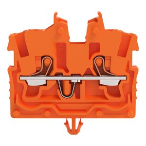 2-draads MINI-rijgklem Met Druk 1mm² oranje 2250-312 VVE=100