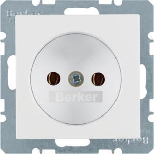Wandcontactdoos 2P steek berker S.1/B.3/B.7 polarwit mat