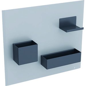 magneetbord incl. box. p.coat mat / zandgrijs p.coa