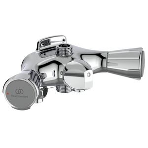 Doucheblokkraan Nimbus II Messing Eco HoH63,5mm OA met omstel chroom