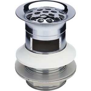 Schachtplug 1.1/4"x60x70 chroom m.pro.dichting/rooster+overl.