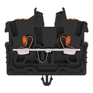 2-draads MINI-rijgklem Met Druk 1 mm² zwart 2250-315 VVE=100