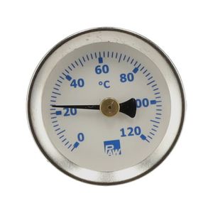 Thermometer 0-120 c d = 40 mm blauw 7679900