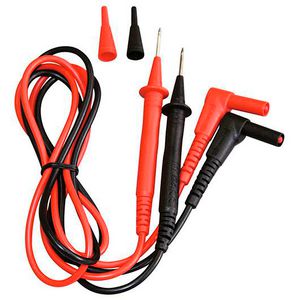 Set meetsnoeren met 2mm pennen, haaks (zwart/rood) PVC