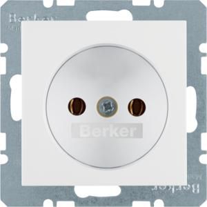 Wandcontactdoos 2P steek berker S.1/B.3/B.7 polar wit glans