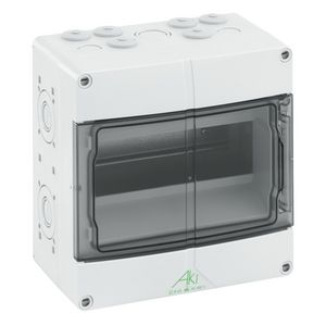 Modulaire verdeler grijs IP65 9 Mod.