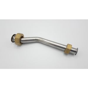 Leiding d 18 mm 3/4"wartel x 1" wartel. 202 x 35 mm