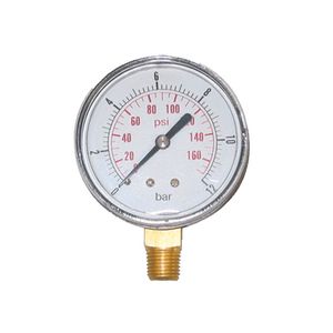 Pro Manometer diam.63 0-10bar 1/4"onderaansluiting