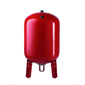 Expansievat verwarming op poten VRV150 2bar M 1" rood