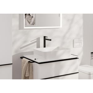 Wastafelmengkraan Finoris 1-hendel 260 CoolStart PO Brushed Black Chrome