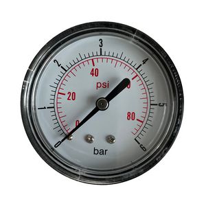 Pro Manometer diam.63 0-6bar 1/4" achteraansluiting