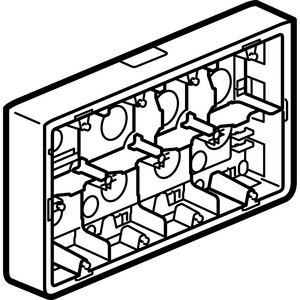 Opbouwdoos 2x10 modulen Mosaic