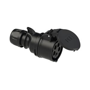 CEE contrastekker 32A 5p 400V 6h (rood) zwart IP44 VVE=10