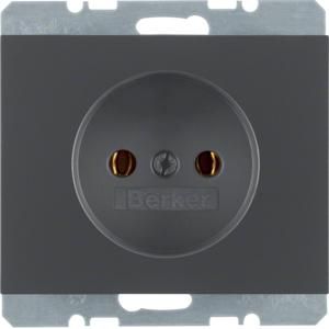 Wandcontactdoos 2P steek berker K.1/K.5 antraciet