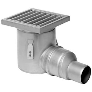 Vloerput Business Line RVS304 200x200mm zu. 75mm staafrooster M125 (max. belasting 12.500kg)