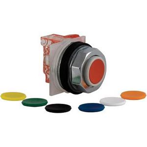 Drukknop 30mm Verhoogd Terugvering 1NO 7 kl Harmony 9001K